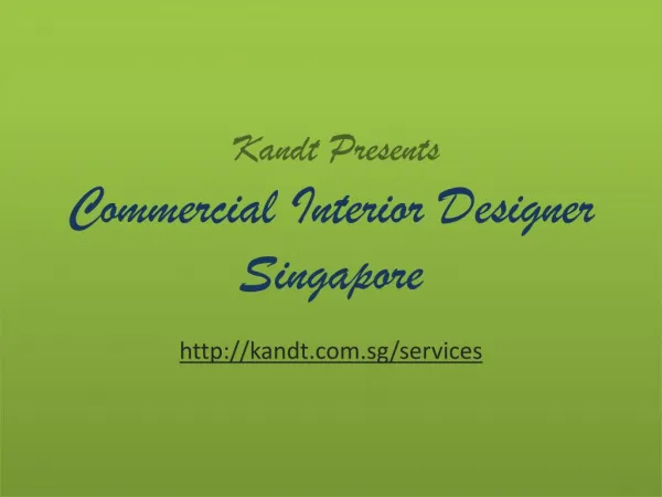 Commercial Interior Designer Singapore