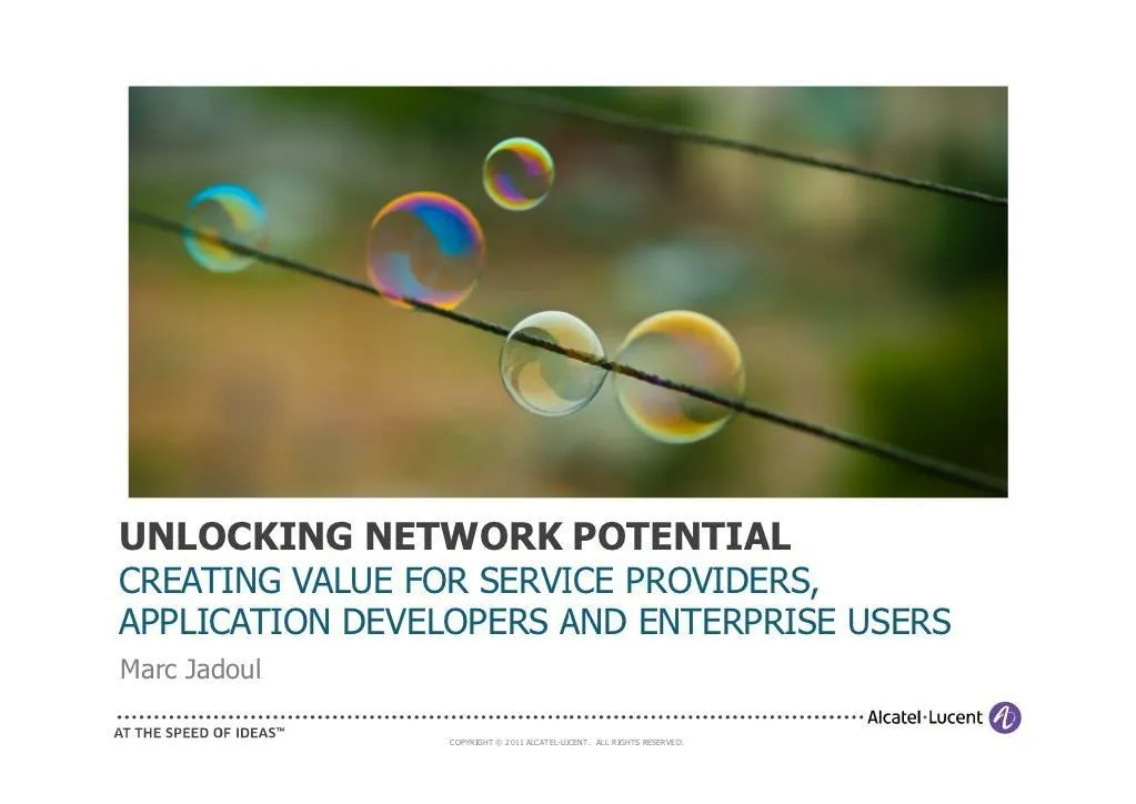 unlocking network potential 2011
