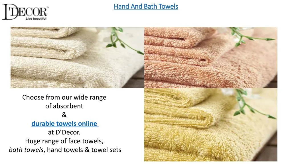 hand and bath towels