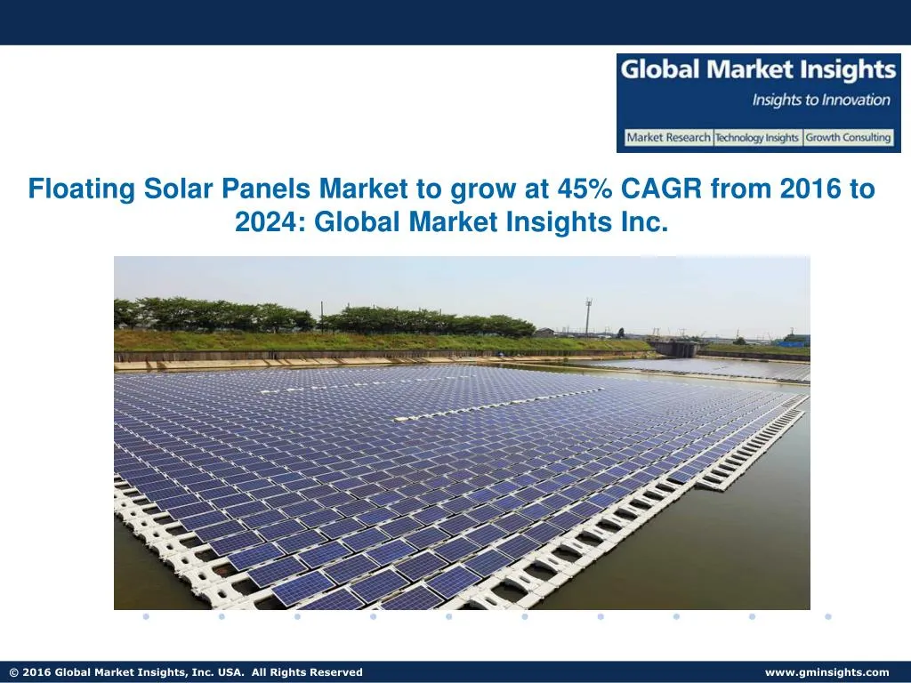 floating solar panels market to grow at 45 cagr