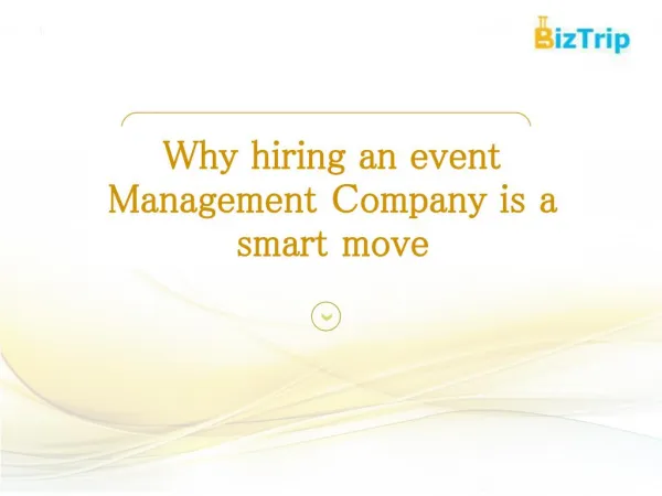 Why hiring an event Management Company is a smart move