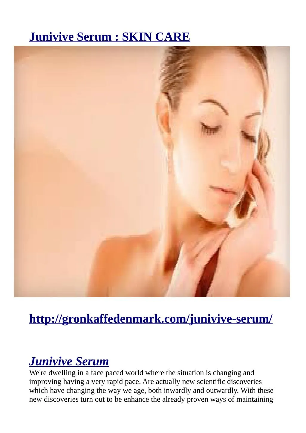 junivive serum skin care