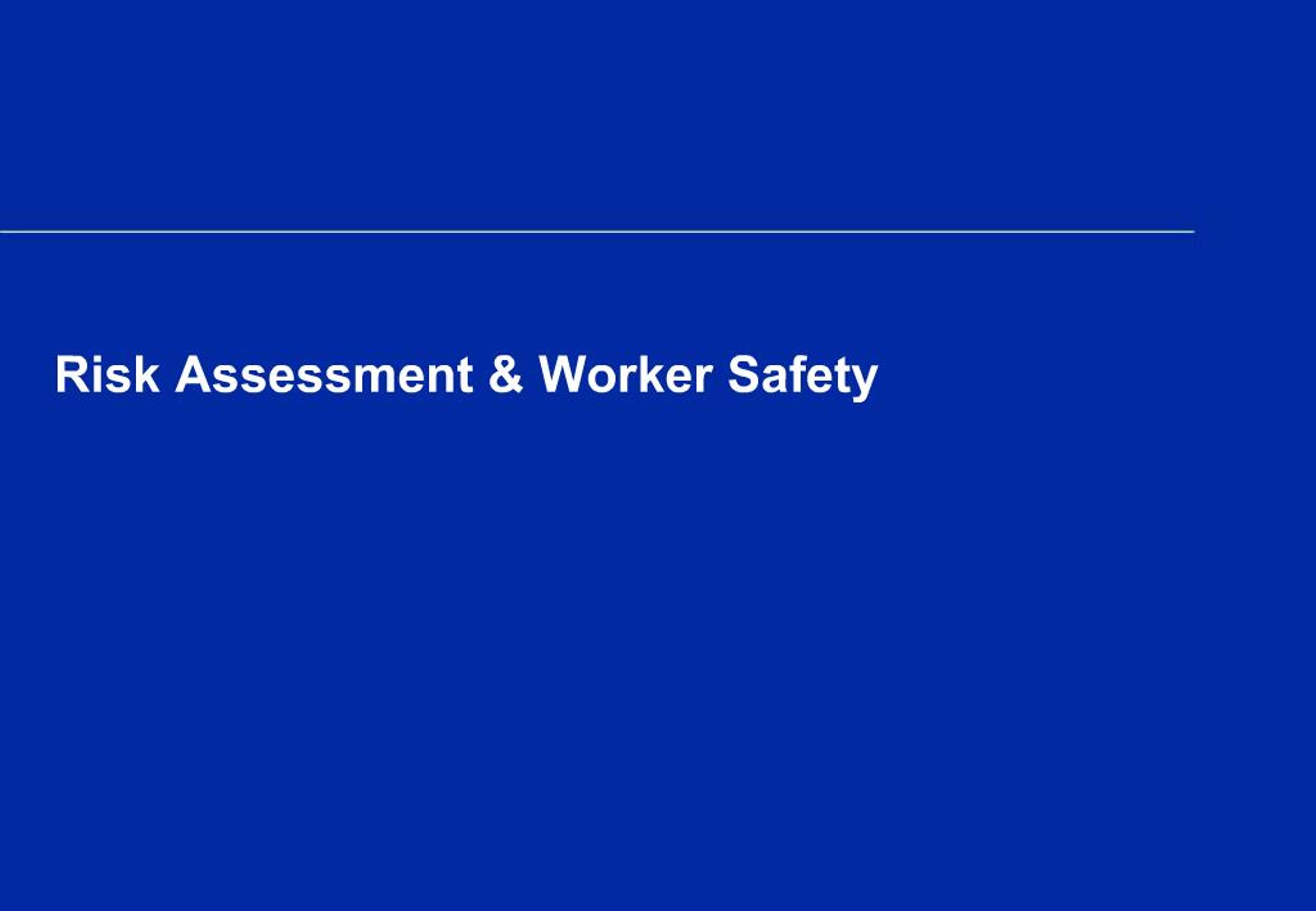PPT - Comprehensive Risk Assessment Strategies for Enhancing Worker ...