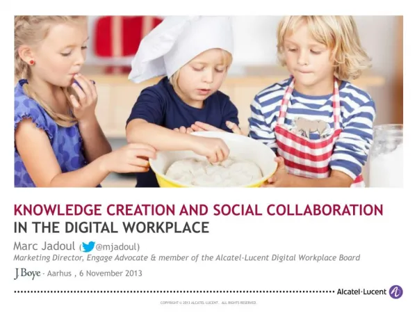 Knowledge Creation and Social Collaboration (J.Boye 2013)