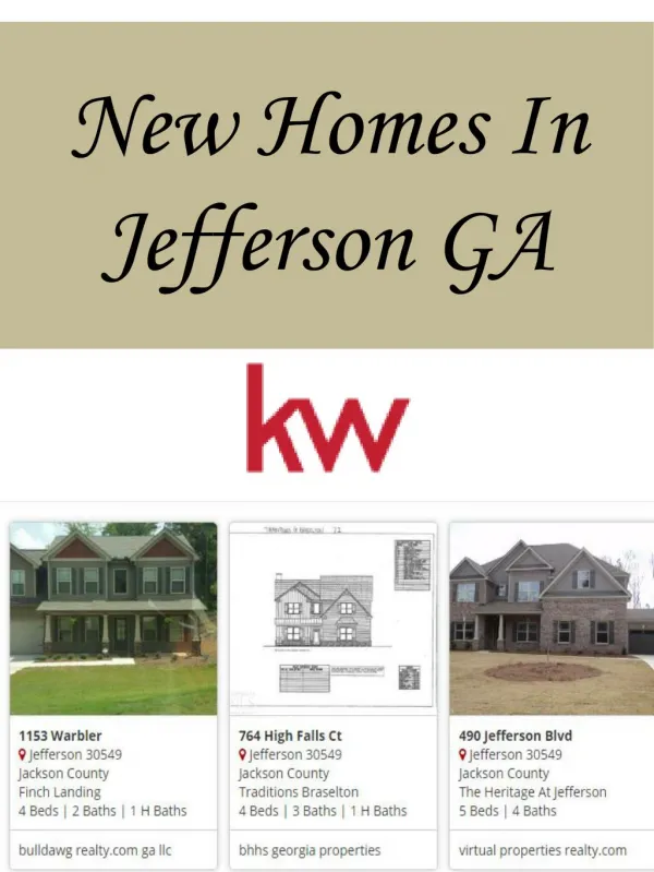 New Homes In Jefferson GA