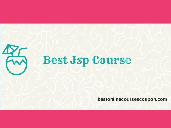 Best Jsp Course