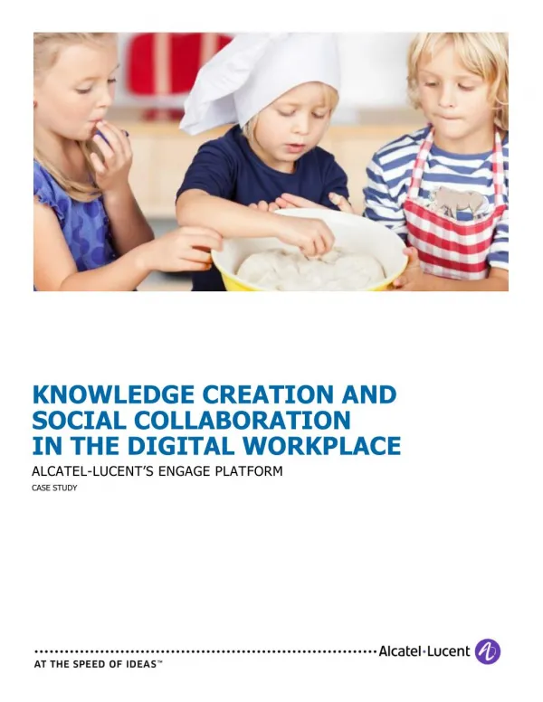 Knowledge Creation and Social Collaboration (2013)