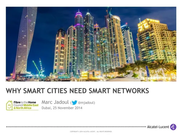 Smart Cities (FTTH MENA 2014)