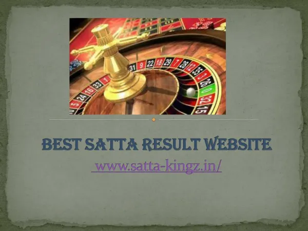 Best Online Satta Result Website