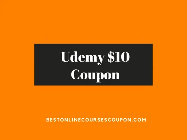 Udemy $10 Coupon