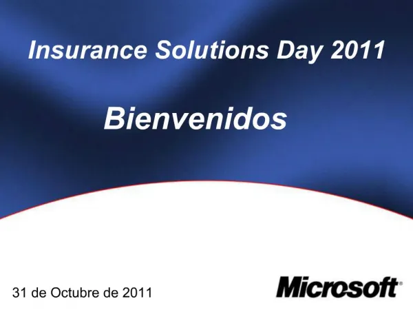 Insurance Solutions Day 2011