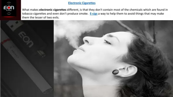 Eon Electronic Cigarettes Kits in India