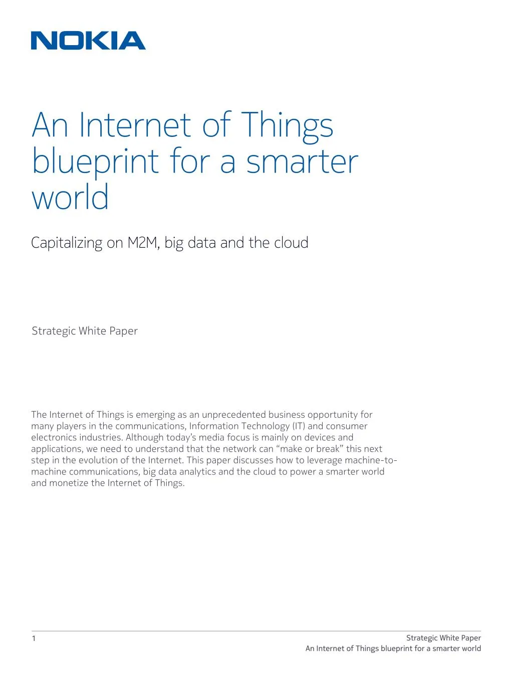 an internet of things blueprint for a smarter