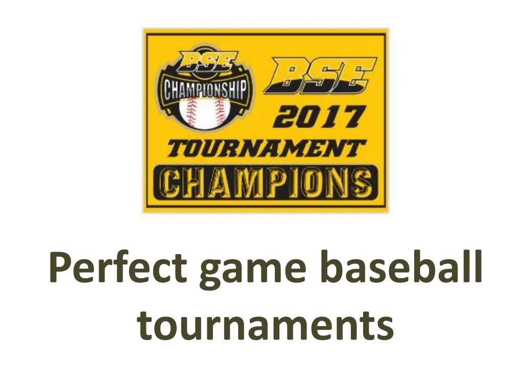 perfect game baseball tournaments