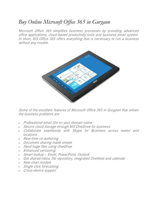 buy online microsoft office 365 in gurgaon
