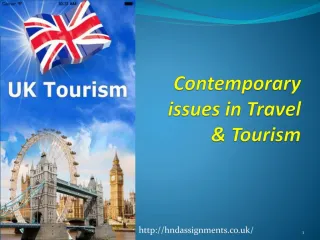 Contemporary issues in travel & tourism