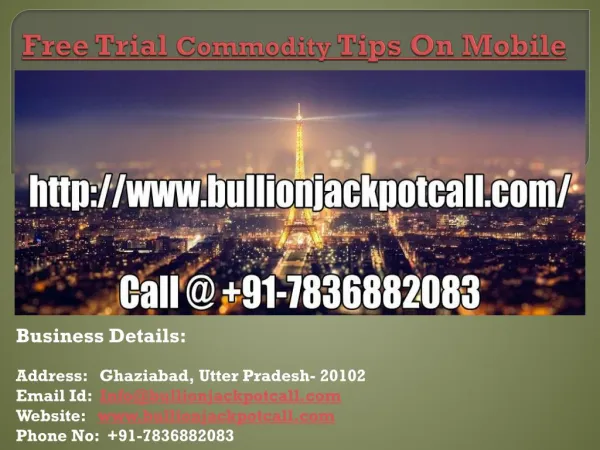 Free Trial Commodity Tips On Mobile