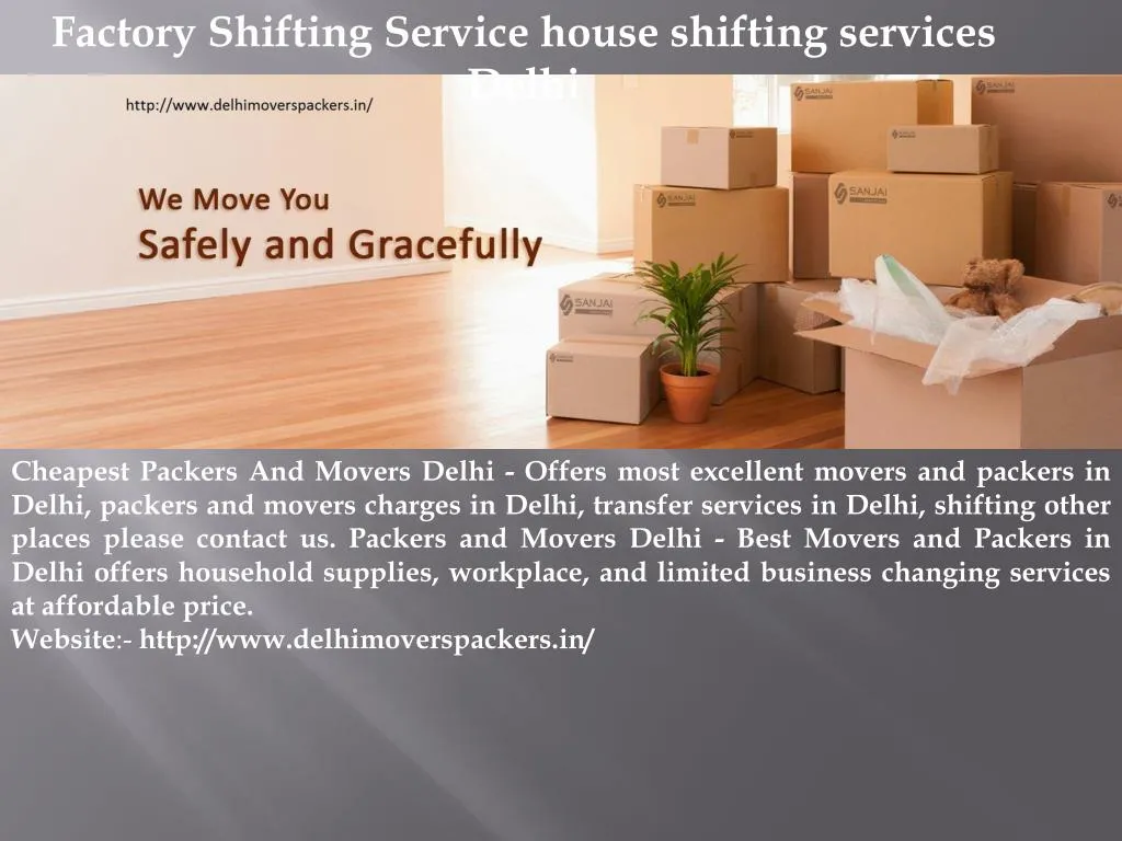 factory shifting service house shifting services