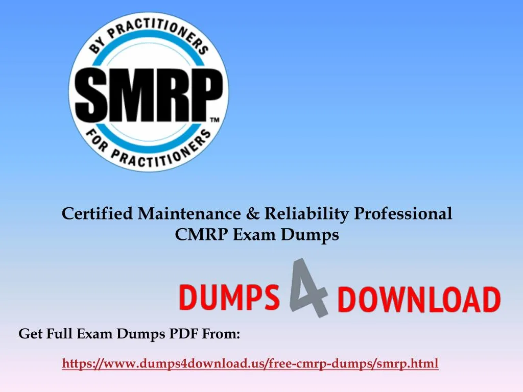 certified maintenance reliability professional