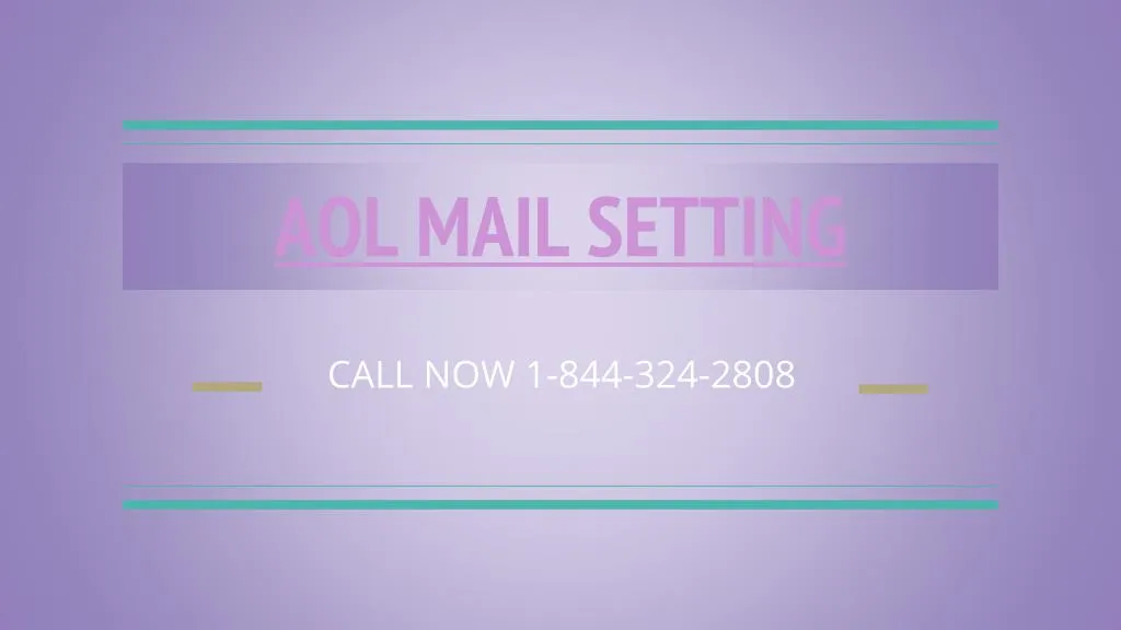 aol mail setting