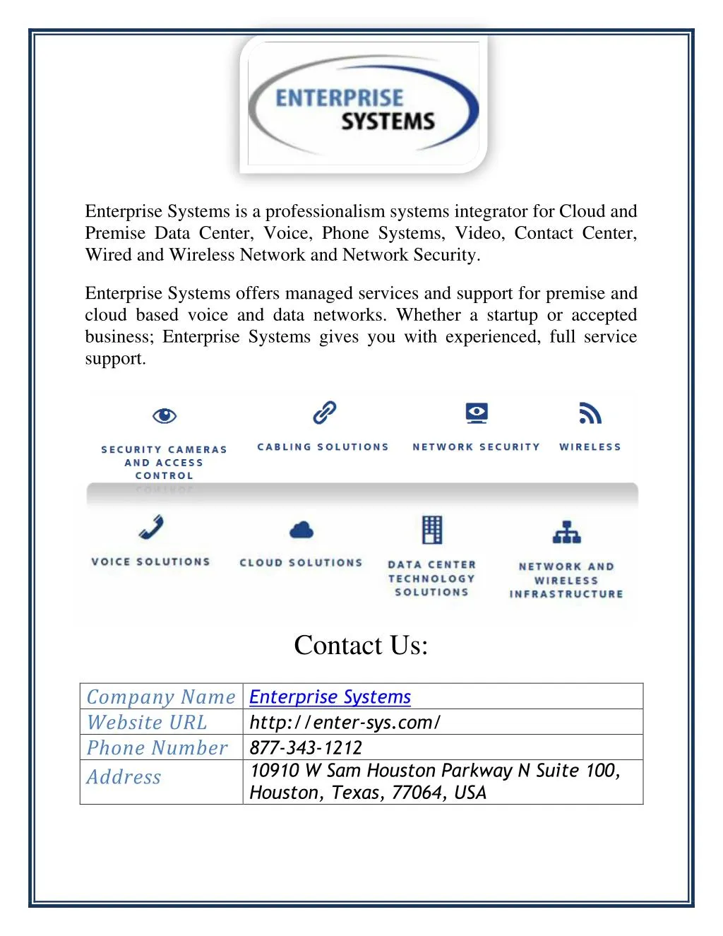 enterprise systems is a professionalism systems