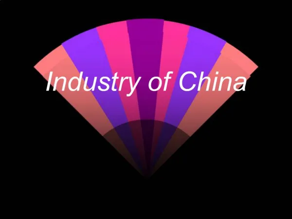Industry of China