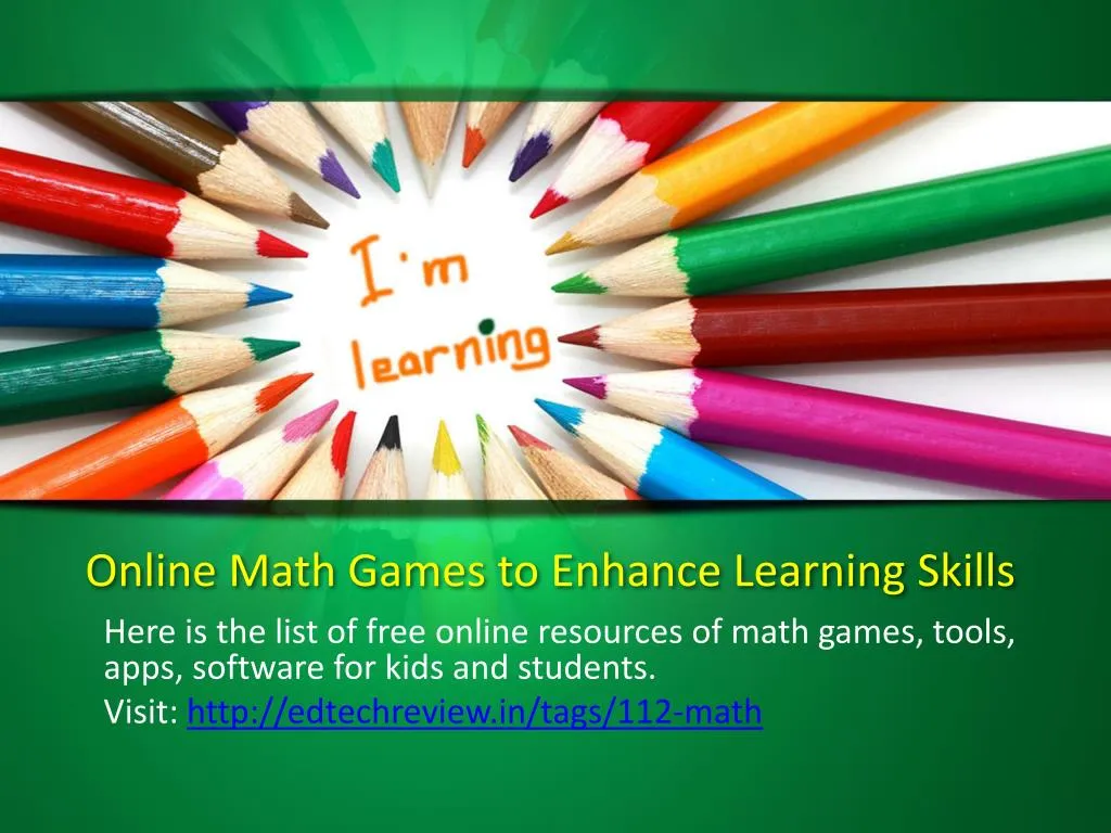 online math games to enhance learning skills
