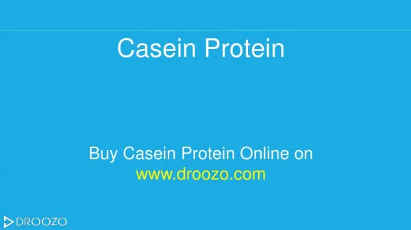 Buy Casein Protein Supplement Online in India | Droozo.com