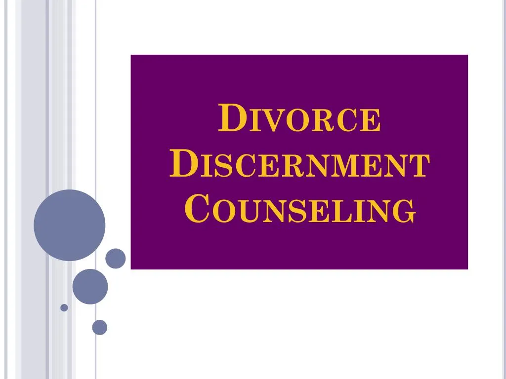 divorce discernment counseling