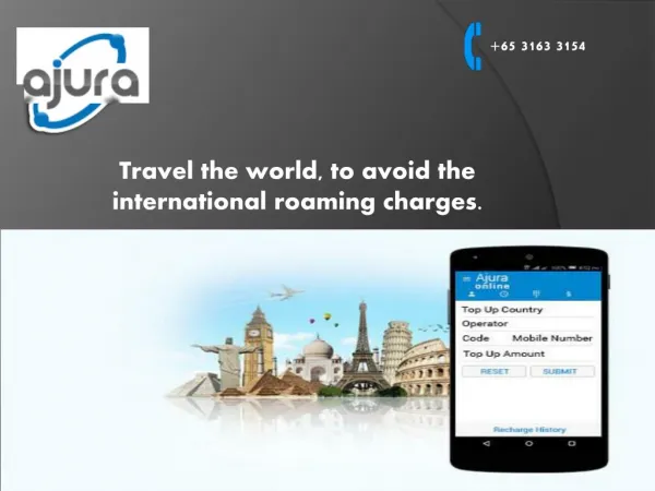 Avoid International Roaming Rates by Downloading Ajura App