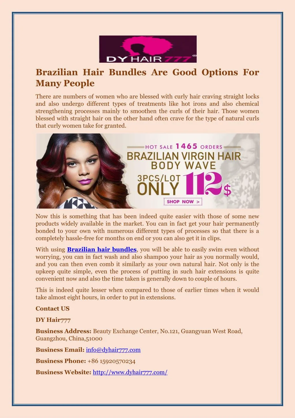 brazilian hair bundles are good options for many