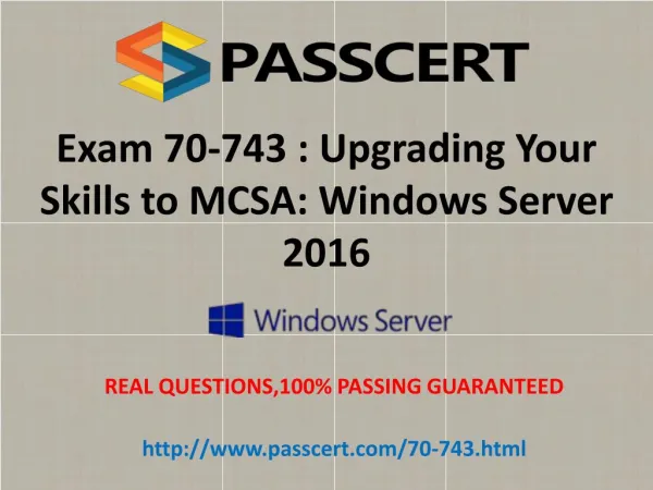 Microsoft 70-743 exam practice test