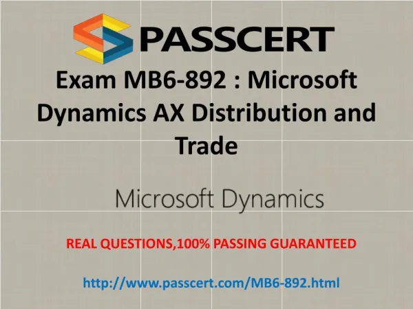 Microsoft MB6-892 exam practice test