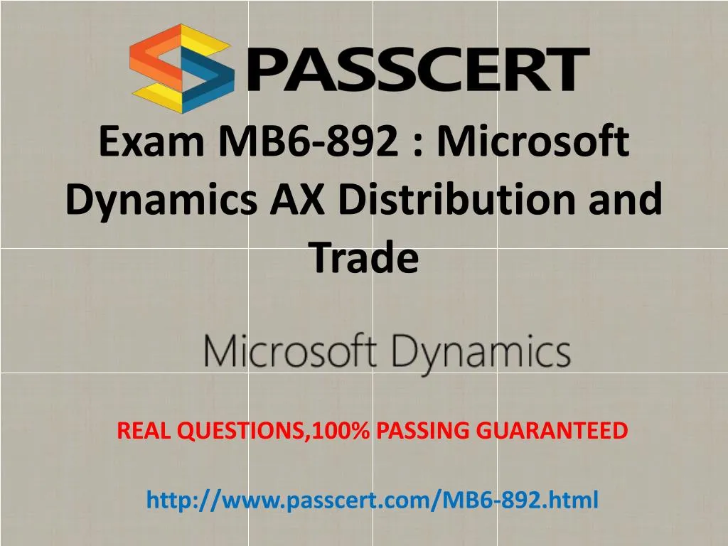 exam mb6 892 microsoft dynamics ax distribution and trade