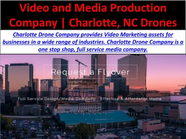 Video and Media Production Company | Charlotte, NC Drones