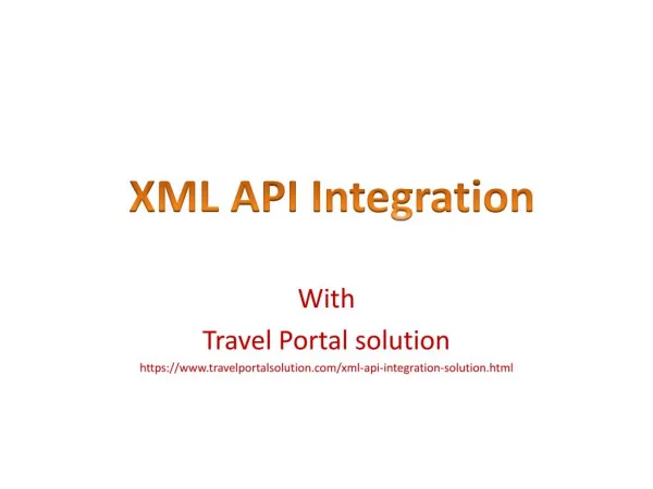 XML API Integration