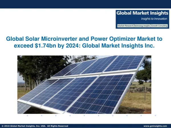 Solar Microinverter and Power Optimizer Market in China to reach 1.4 GW by 2024