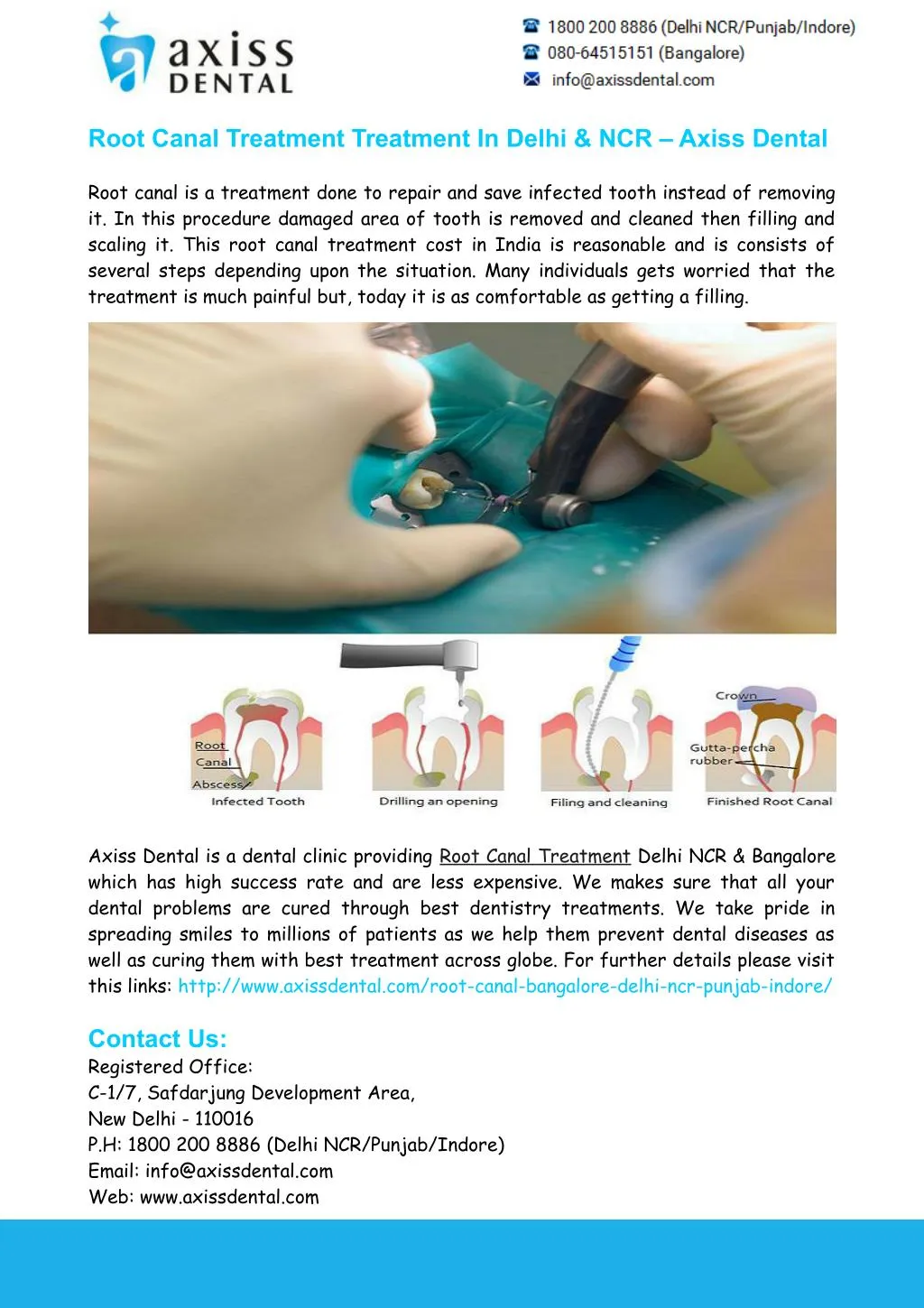 root canal treatment treatment in delhi ncr axiss