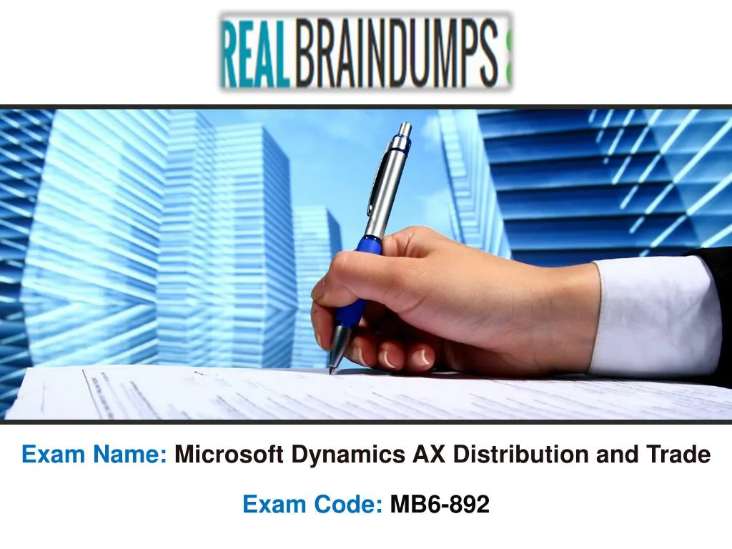exam name microsoft dynamics ax distribution