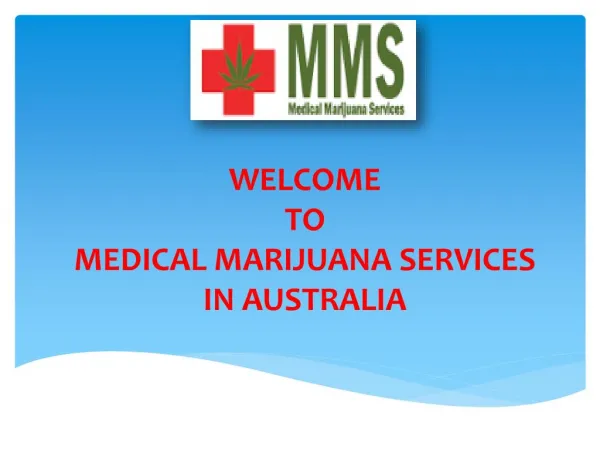 Get reliable medical cannabis treatment in Australia.