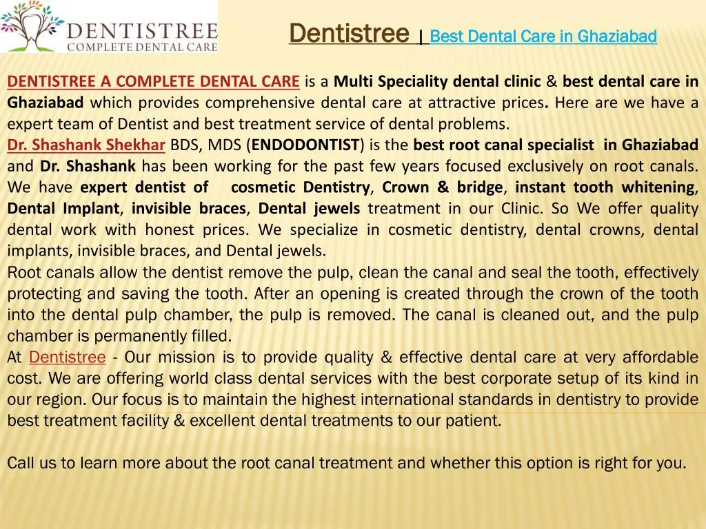 dentistree best dental care in ghaziabad