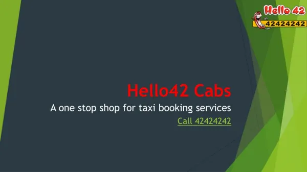 Airport Taxi _Hello42 cab