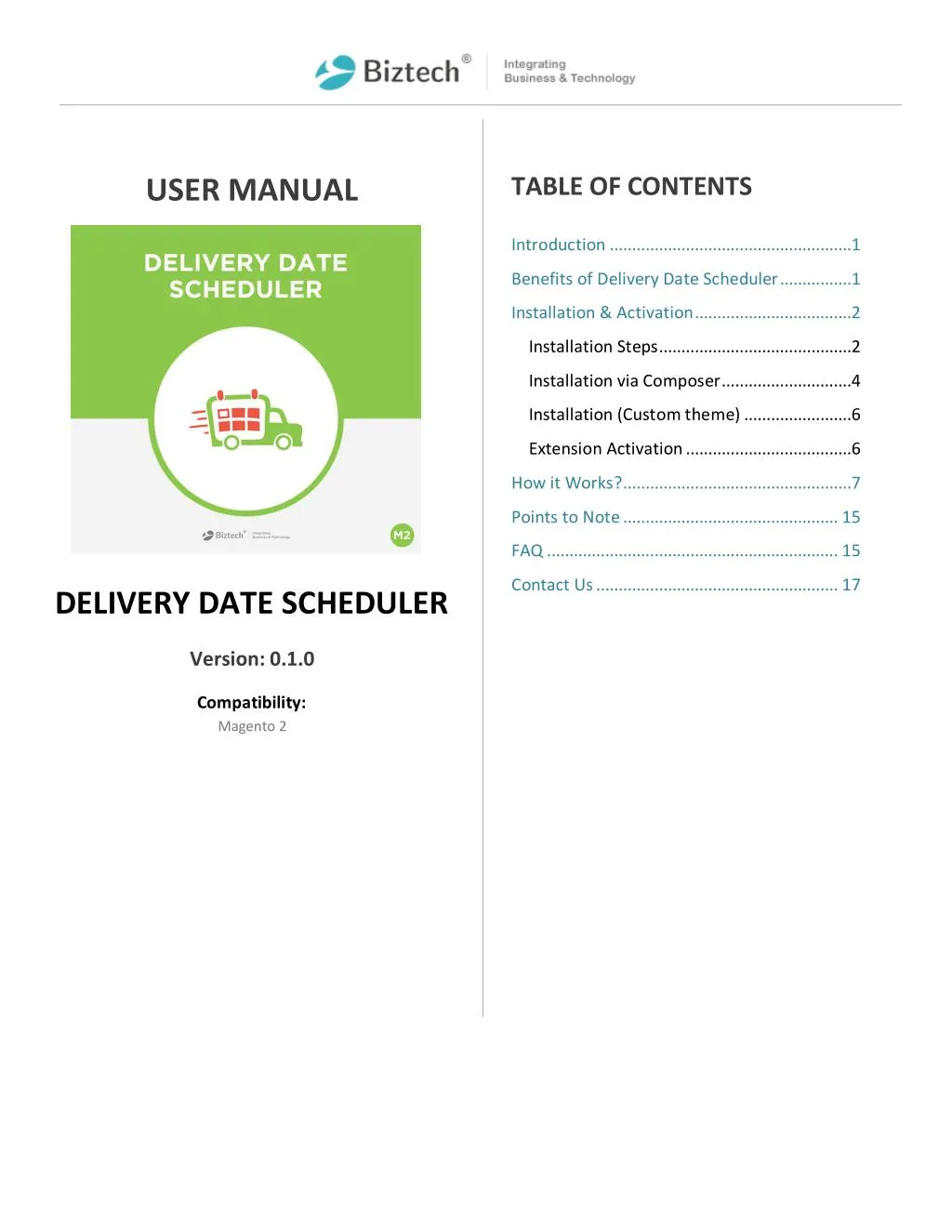 table of contents introduction 1