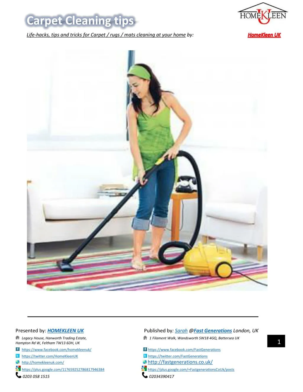 carpet cleaning tips