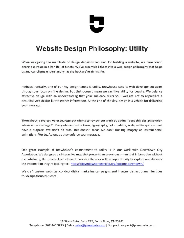 Brewhousepdx - Website Design Portland
