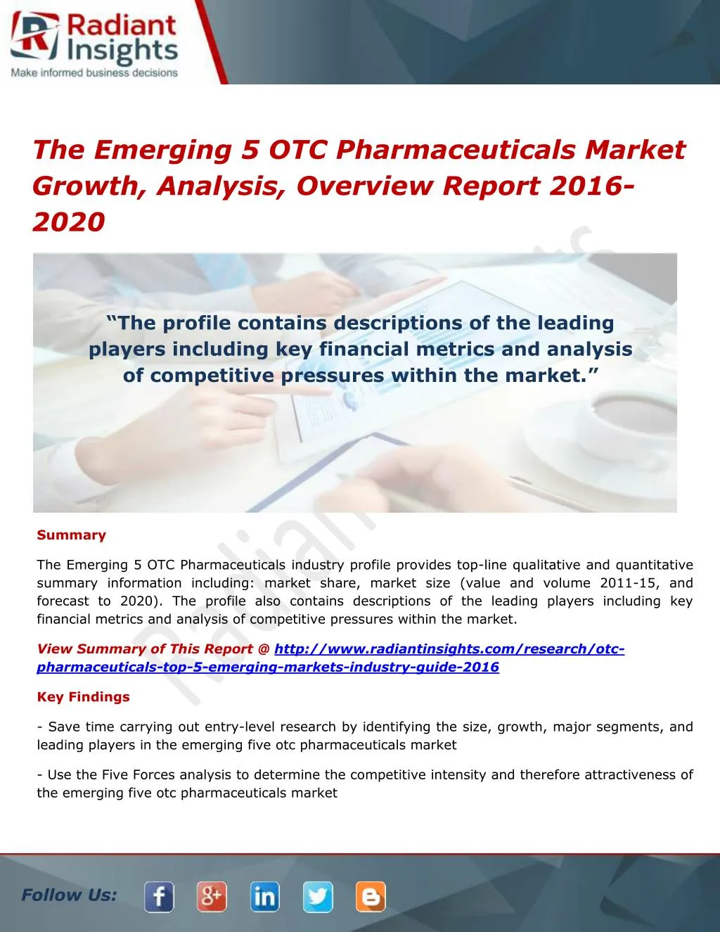 the emerging 5 otc pharmaceuticals market growth