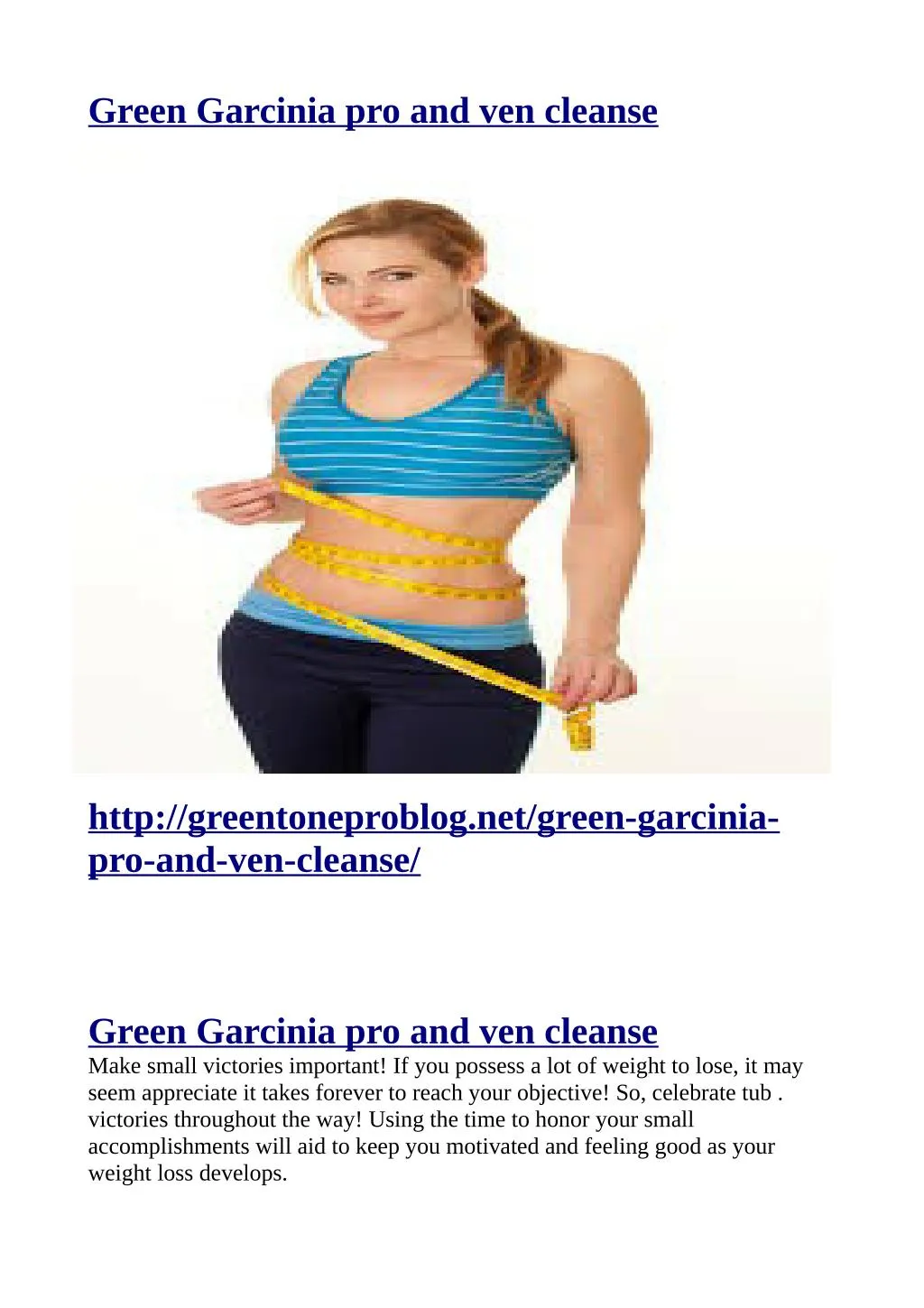 green garcinia pro and ven cleanse