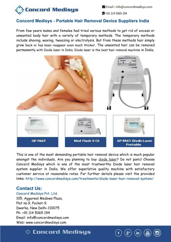 Portable Hair Removal Device Suppliers India