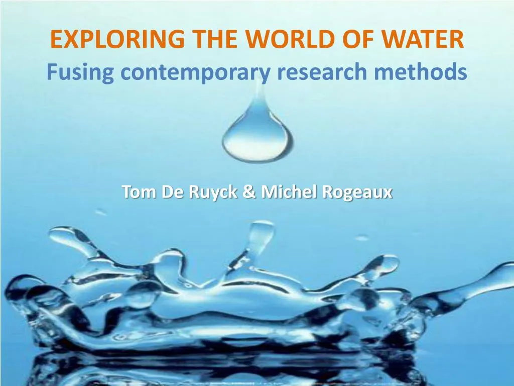 exploring the world of water fusing contemporary