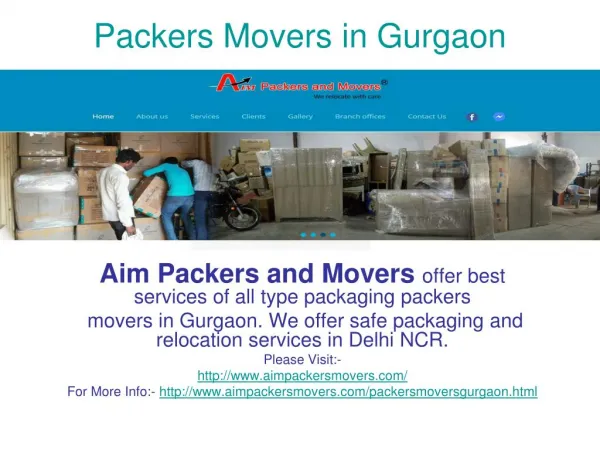 Packers and movers gurgaon